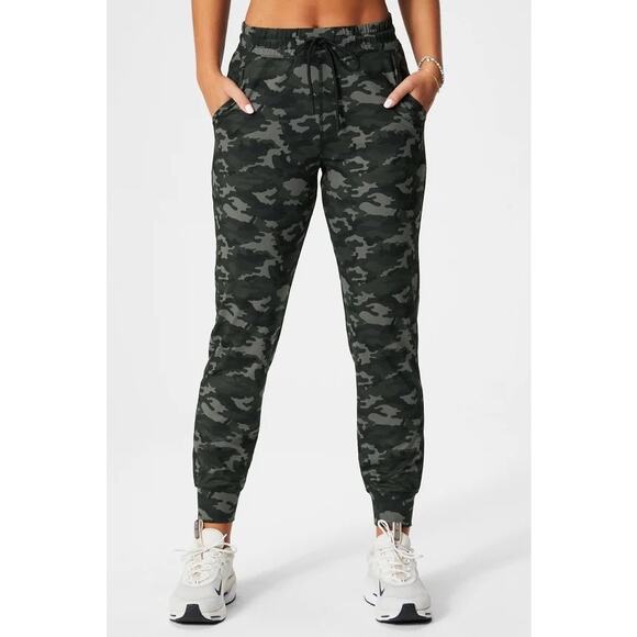 Fabletics Pants - New Fabletics High Waisted Performance Jogger Camo Womens size M